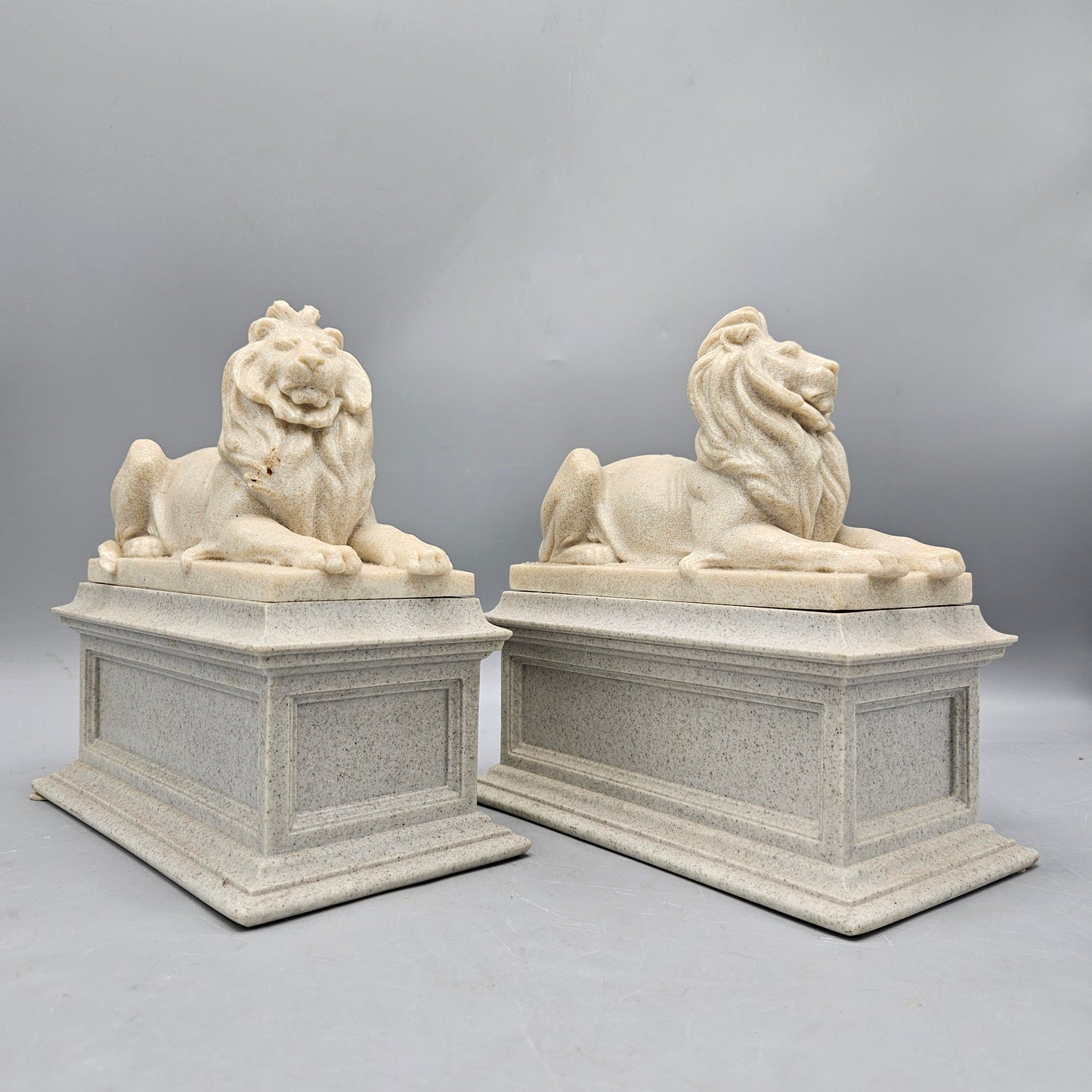 Pair Patience & Fortitude New York Public Library Lions Bookends