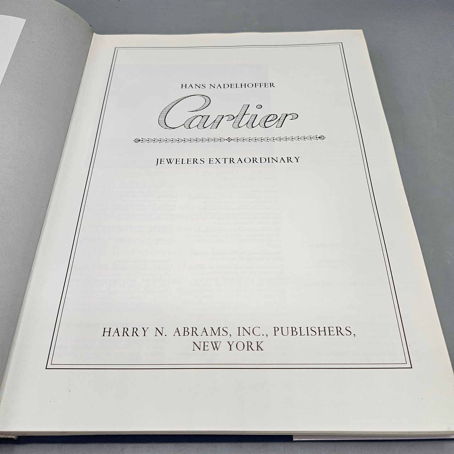 Book - Hans Nadelhoffer "Cartier: Jewelers Extraordinary"