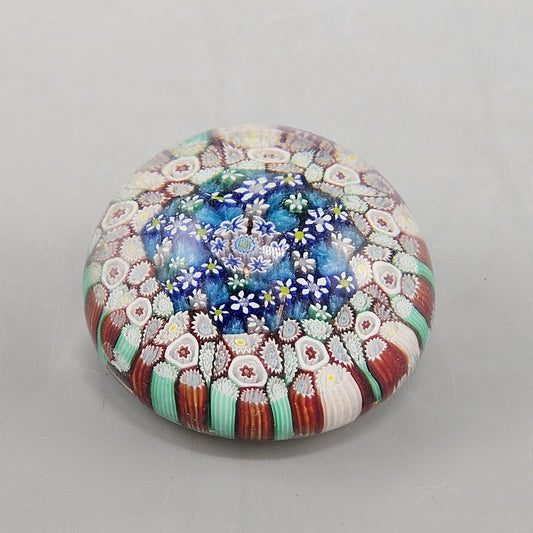 Vintage Murano Millefiori Glass Paperweight