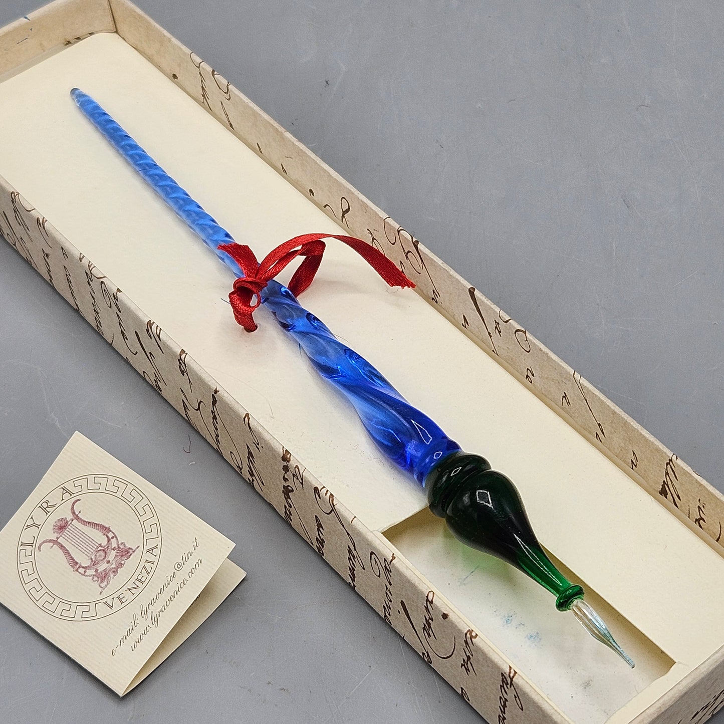 Lyra Venezia Hand Made Italian Glass Dip Pen