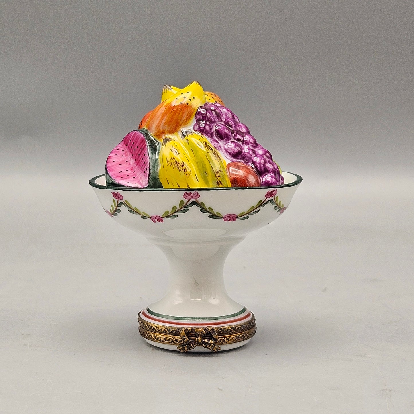 Chamart Limoges Porcelain Fruit Bowl-Form Box