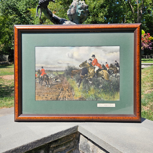 After John Sanderson Wells "Over Hill and Dale" Hunting Print