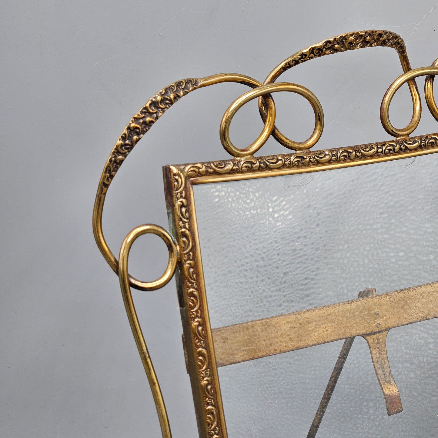 Antique Art Nouveau Brass Picture Frame