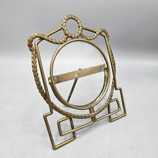 Antique Art Nouveau Brass Picture Frame