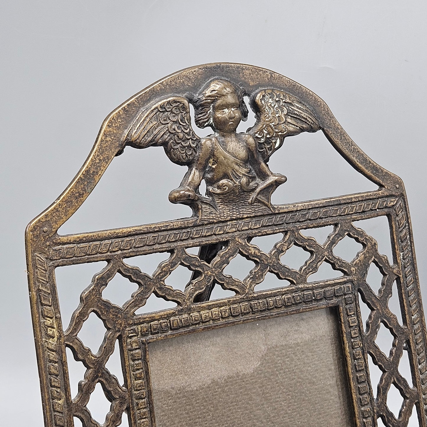 Antique French Bronze Picture Frame