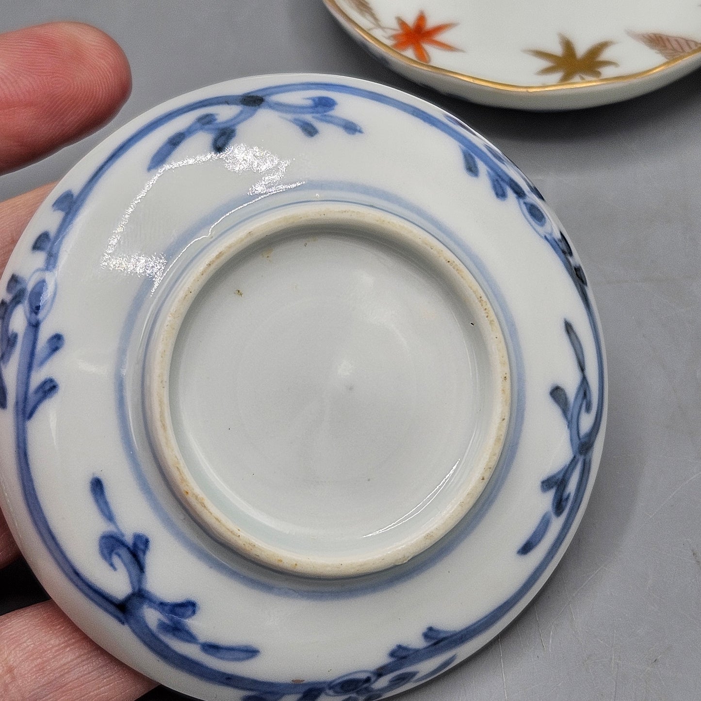 Antique Japanese Porcelain Sauce Dishes - Set of Five