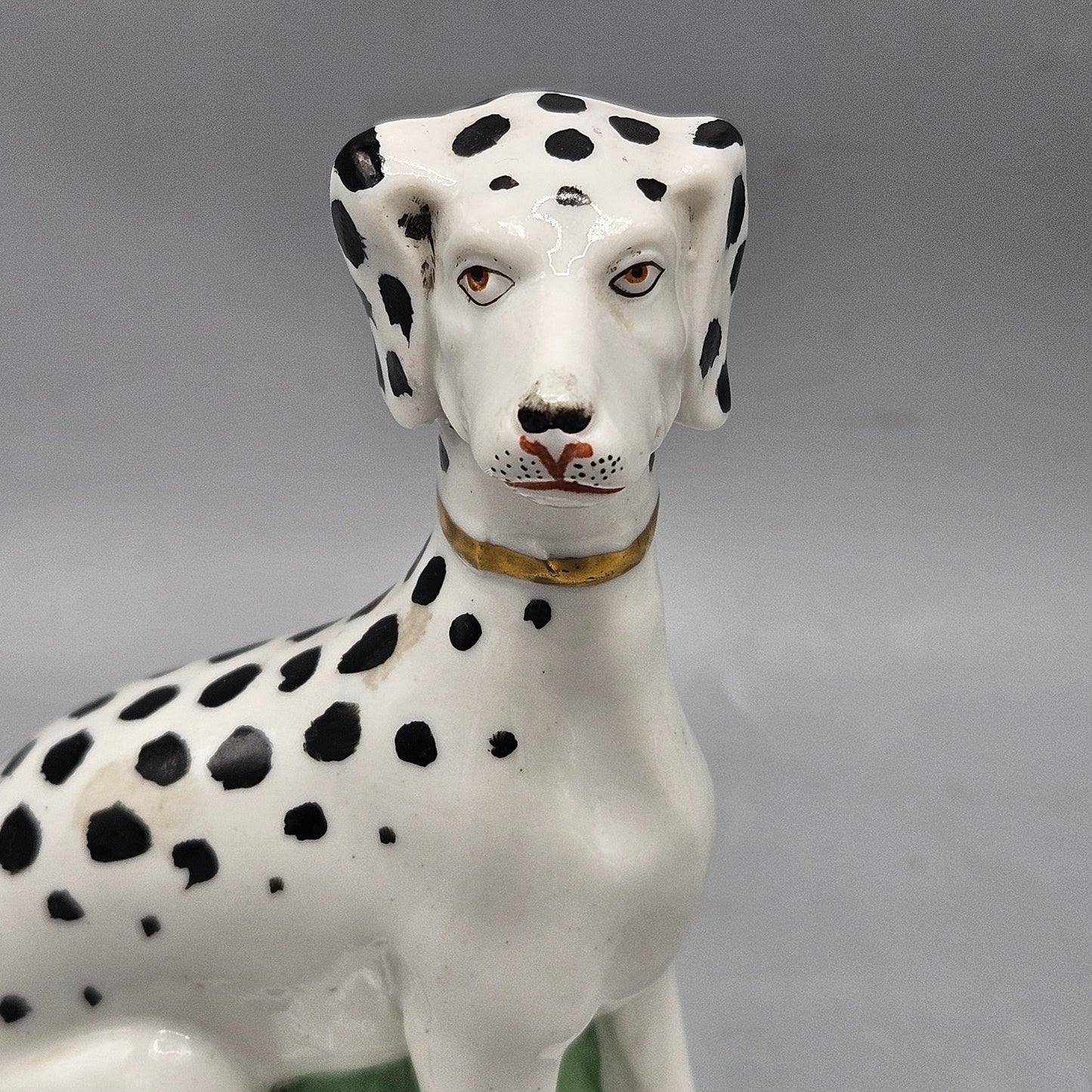 Antique Sitzendorf Porcelain Staffordshire Style Dalmatian Figure