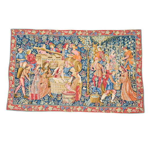 French Tapestry The Grapes Harvest Wall Art