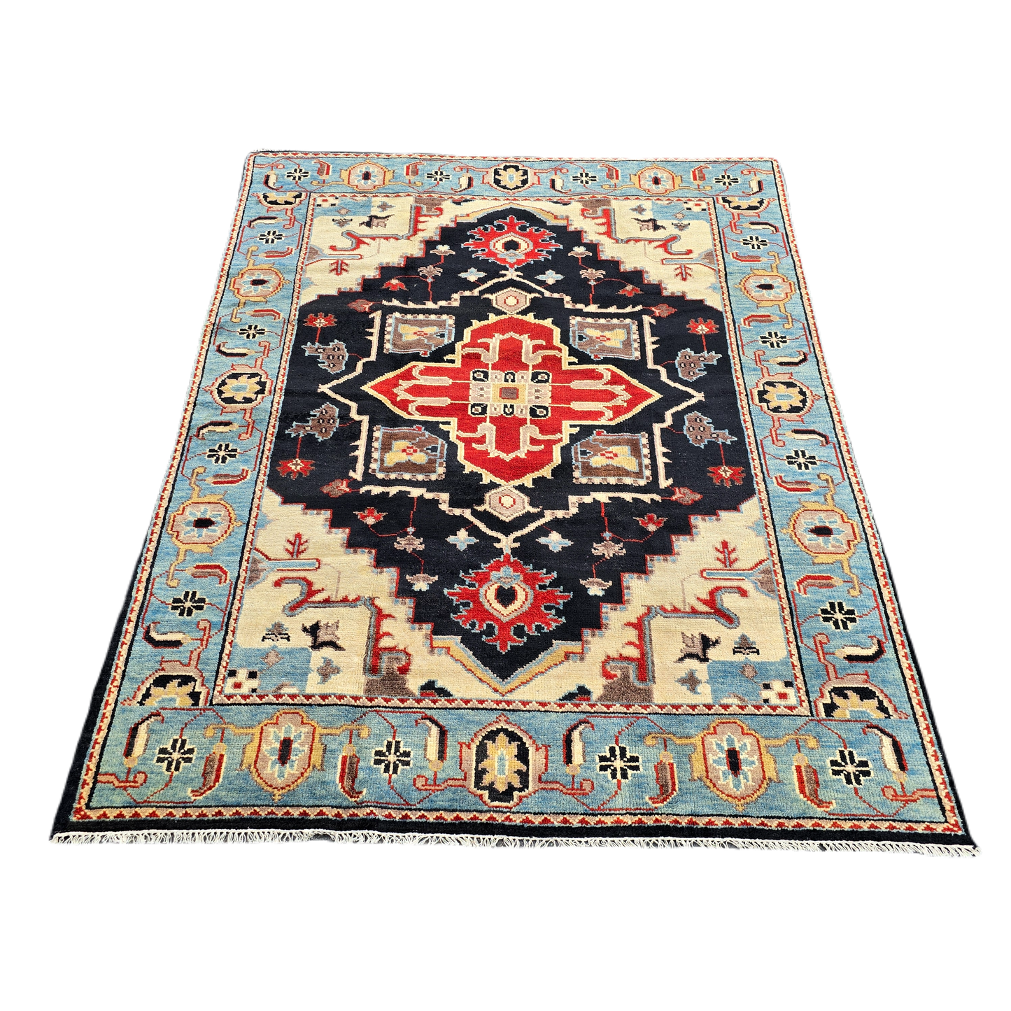 Multi Colored Turkish Hand Knotted Area Rug/ Carpet ~ 8' x 10' 2"