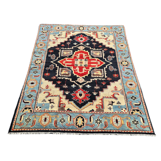 Multi Colored Turkish Hand Knotted Area Rug/ Carpet ~ 8' x 10' 2"