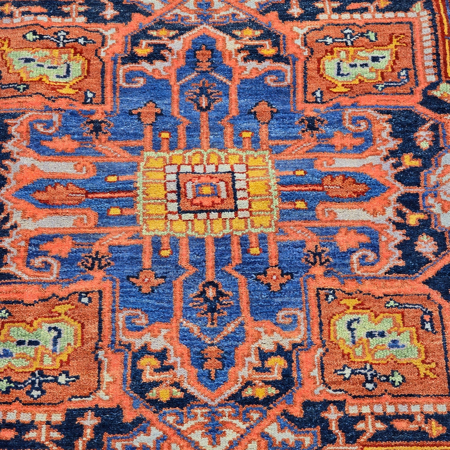 Multi Colored Turkish Hand Knotted Area Rug/ Carpet ~ 8' 8" x 11' 11"