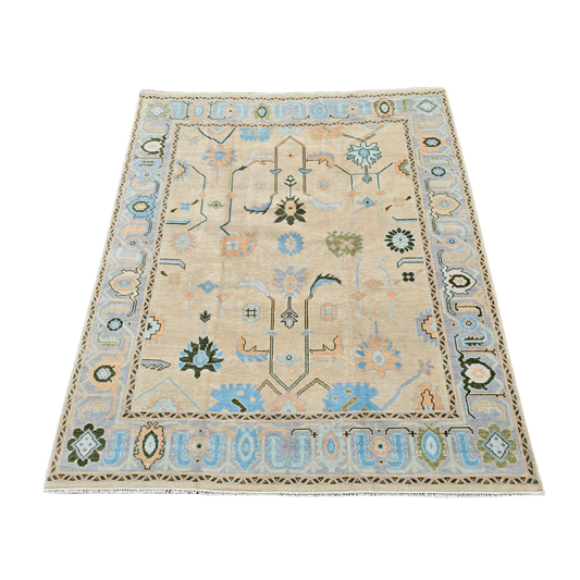 Multi Colored Turkish Hand Knotted Area Rug/ Carpet ~ 8' x 10'