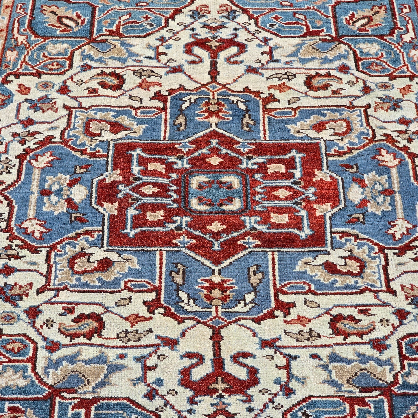 Multi Colored Turkish Hand Knotted Area Rug/ Carpet ~ 7' 11" x 10' 2"