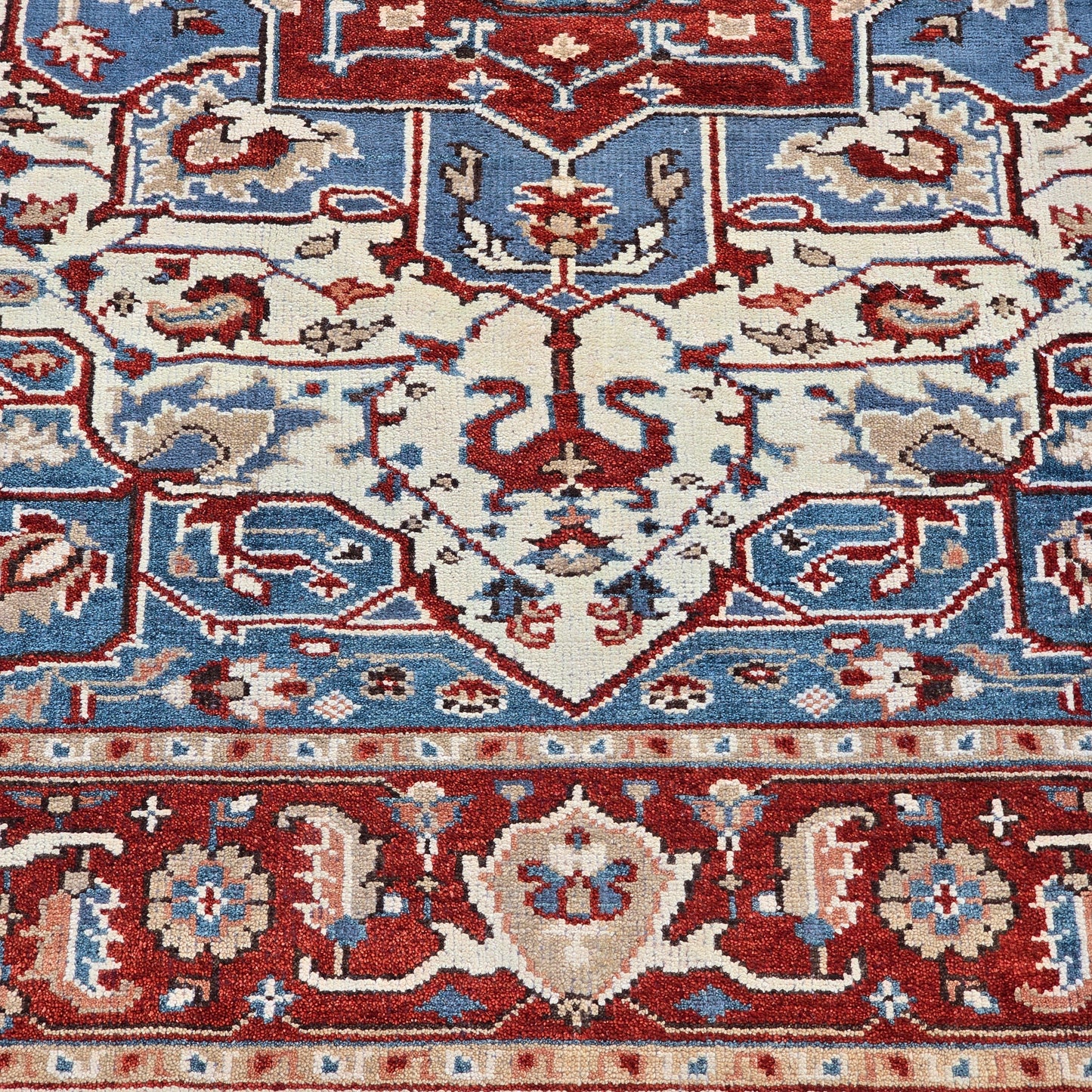 Multi Colored Turkish Hand Knotted Area Rug/ Carpet ~ 7' 11" x 10' 2"