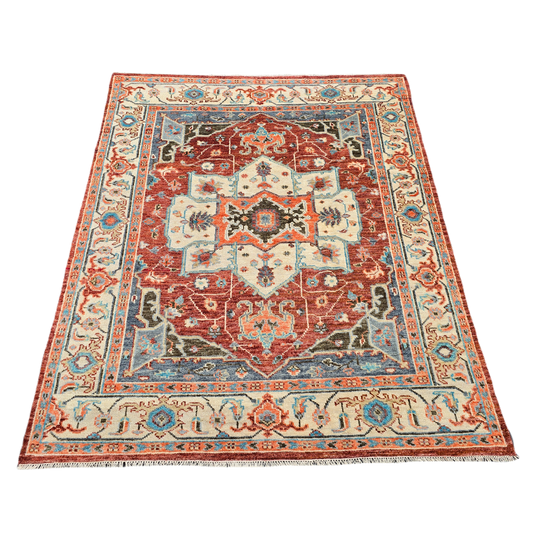 Multi Colored Turkish Hand Knotted Area Rug/ Carpet ~ 8' 1" x 10'