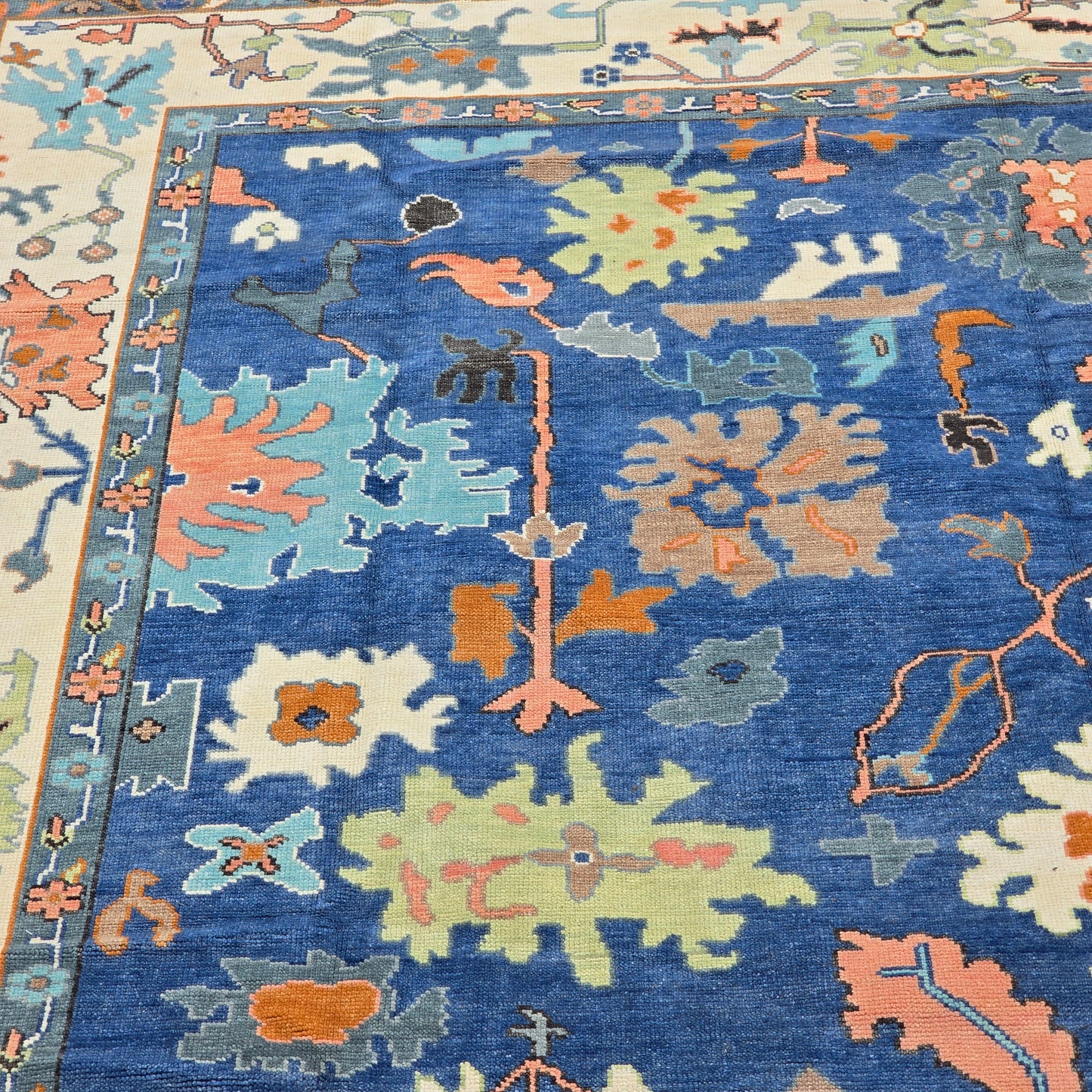 Multi Colored Turkish Hand Knotted Area Rug/ Carpet ~ 9' 1" x 12' 1"