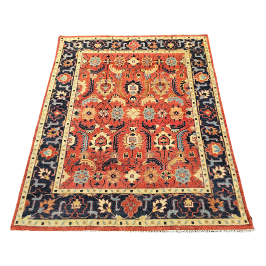 Multi Colored Turkish Hand Knotted Area Rug/ Carpet ~ 7' 11" x 10' 1"