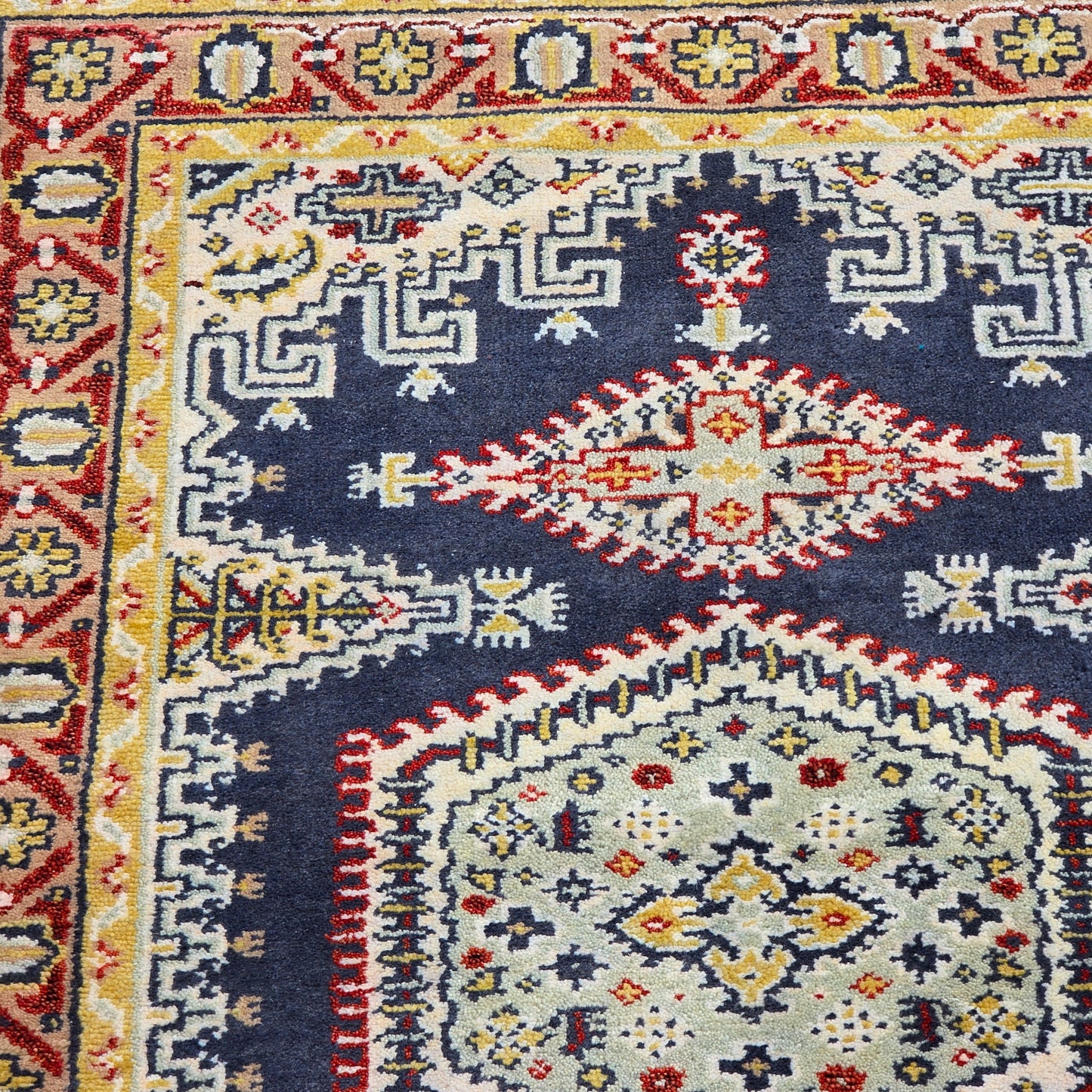 Multi Colored Turkish Hand Knotted Rug/ Carpet ~ 4' x 6' 4"