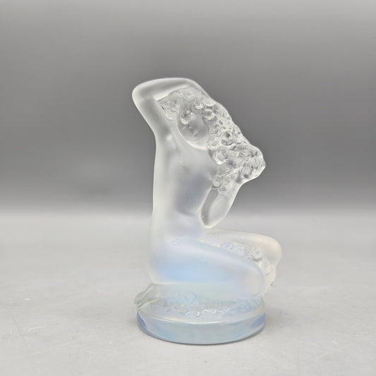 Lalique Opalescent Crystal "Floreal" Figurine