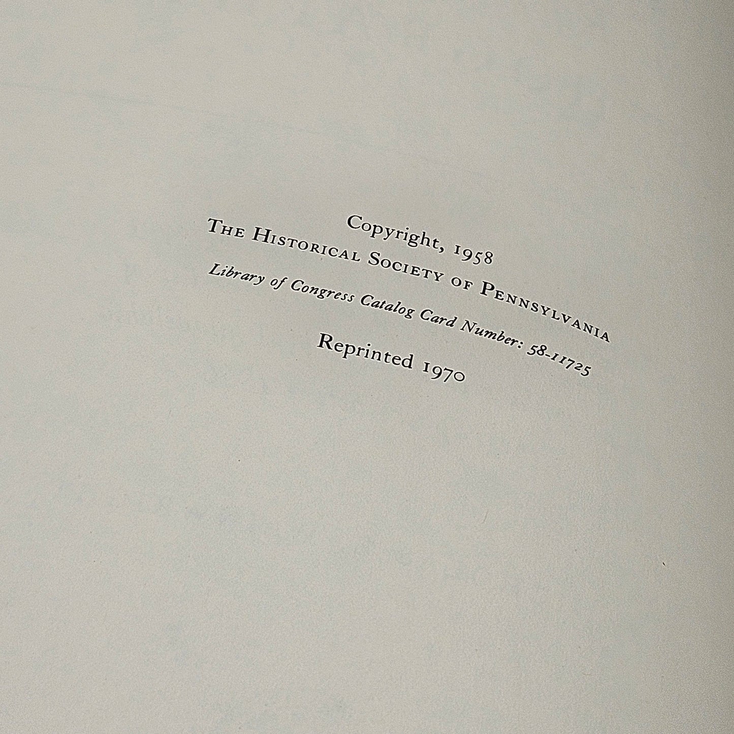 Book - Nicholas Wainwright "Philadelphia in the Romantic Age of Lithography" 1958