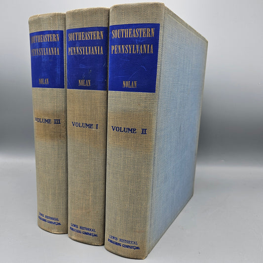 Book - J Bennett Nolan "Southeast Pennsylvania" 3 Vols Philadelphia History 1943