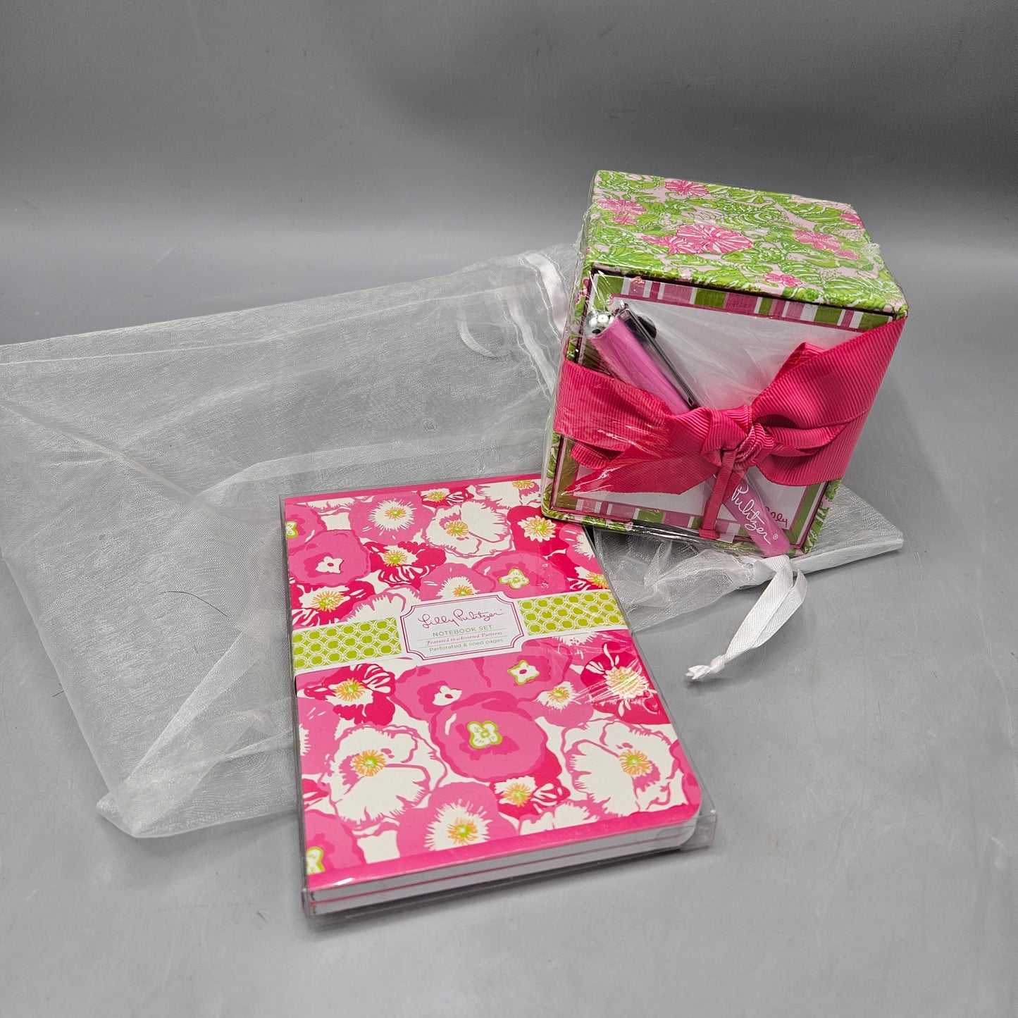 Lilly Pulitzer Notebook & Note Cube Set