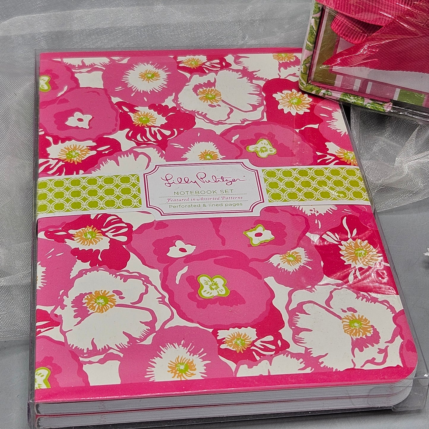 Lilly Pulitzer Notebook & Note Cube Set