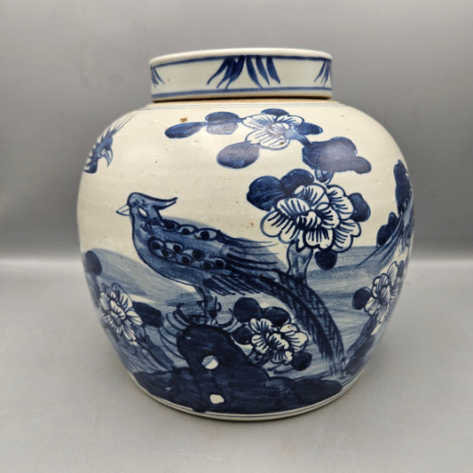 Chinese Porcelain Blue & White Ginger Jar