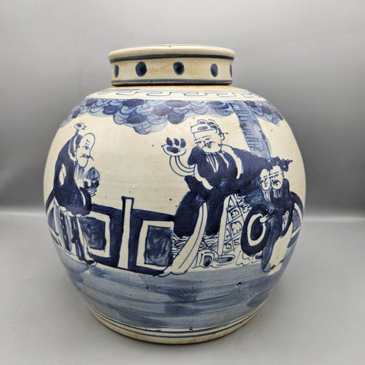 Chinese Porcelain Blue & White Ginger Jar