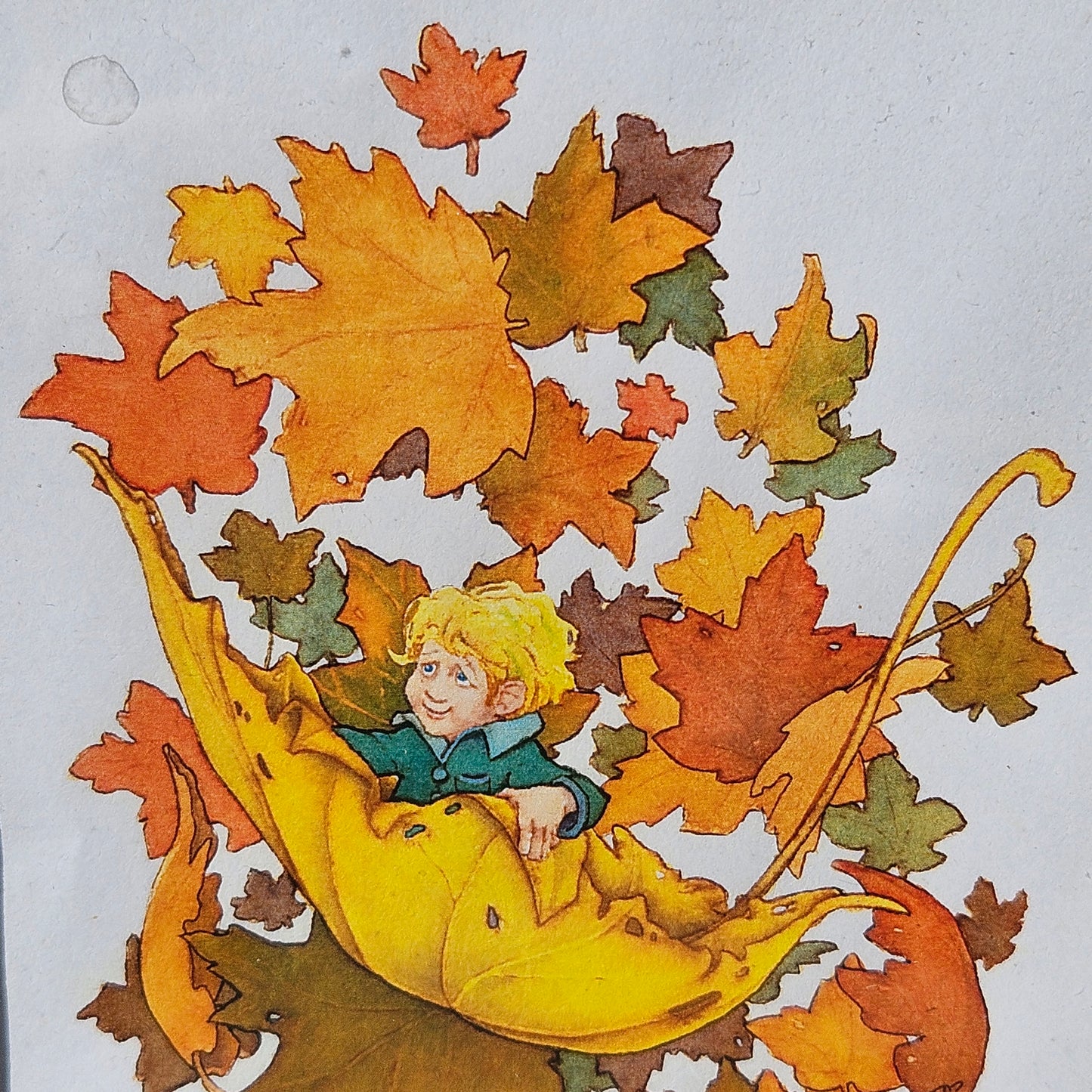 James Browne Signed Print Elf on Leaf Artwork