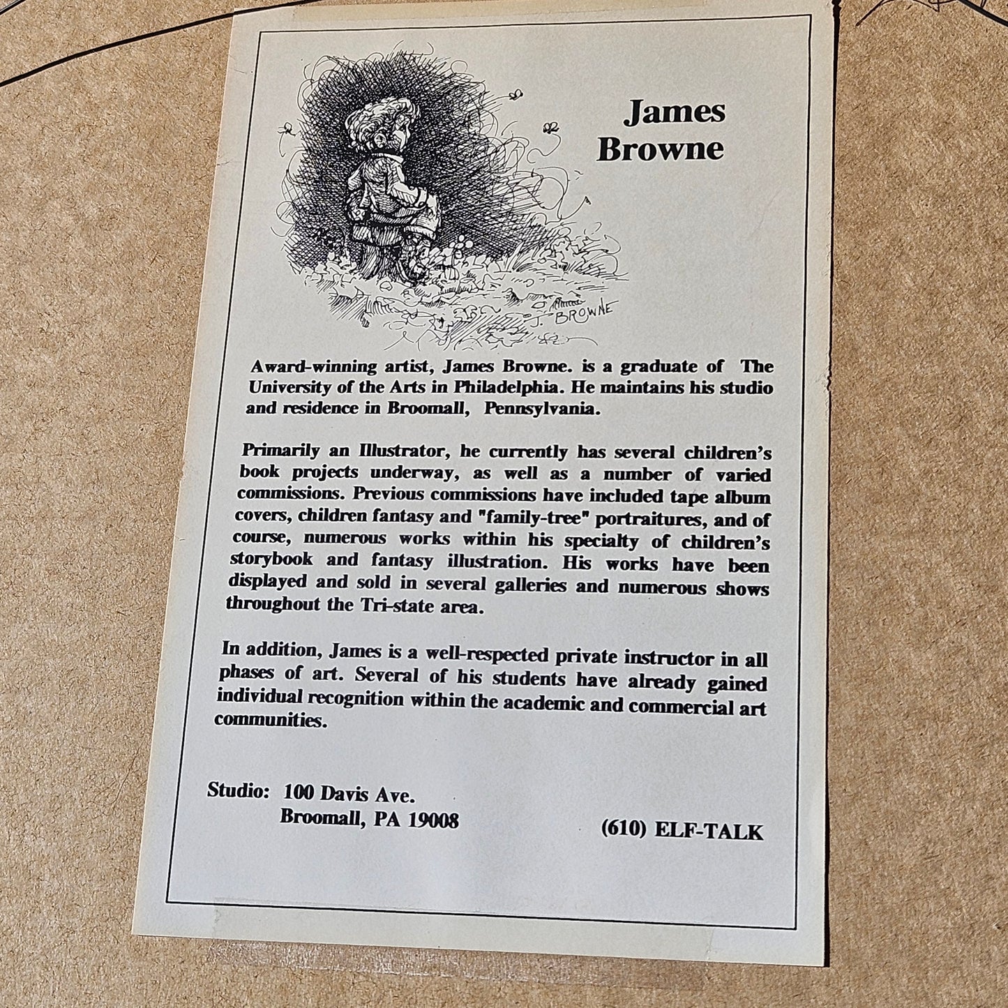 James Browne "Solitude" Signed Print Artwork