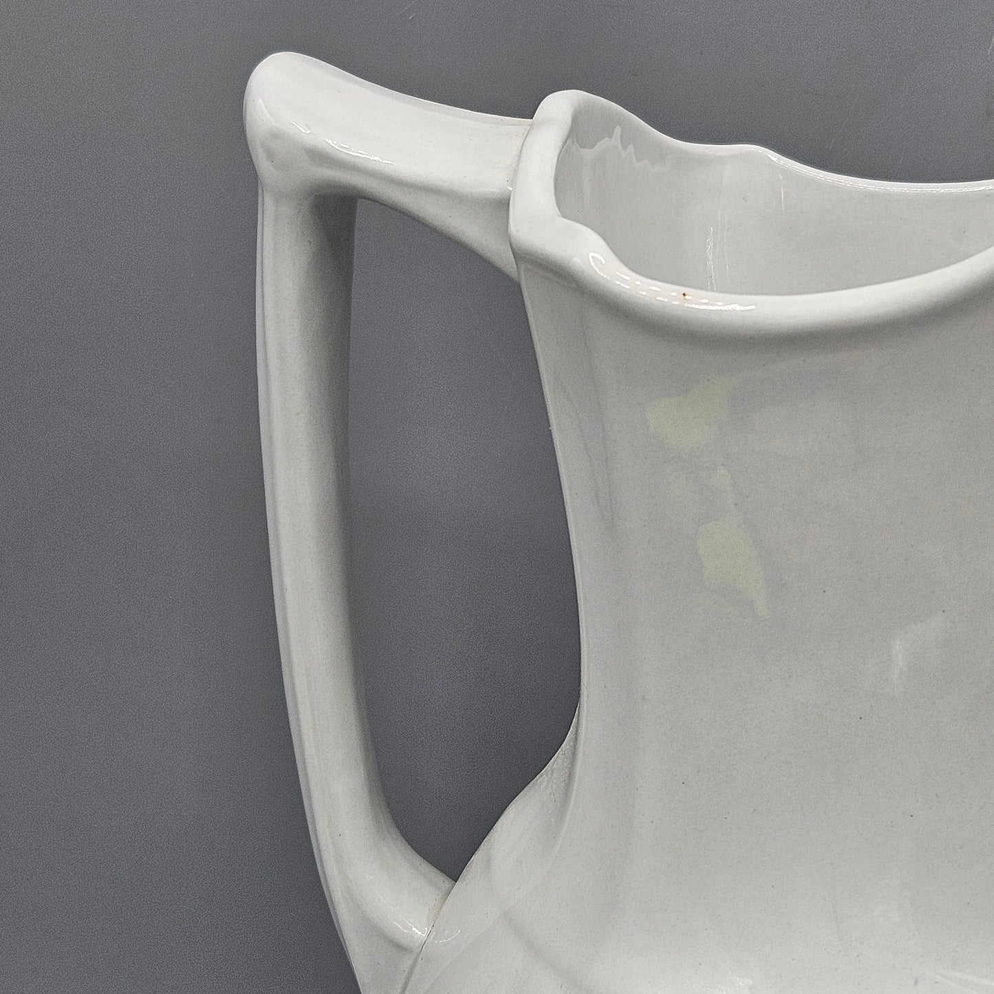 Large Johnson Brothers White Ironstone Pitcher