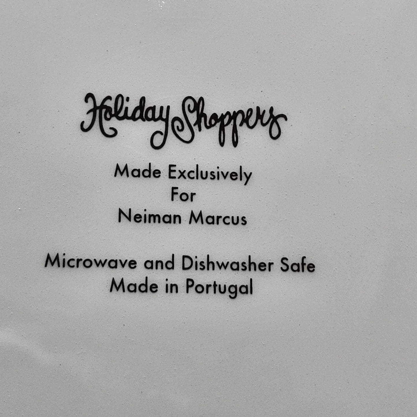 Neiman Marcus Happy Shoppers Porcelain Plates - Set of Four Boxed