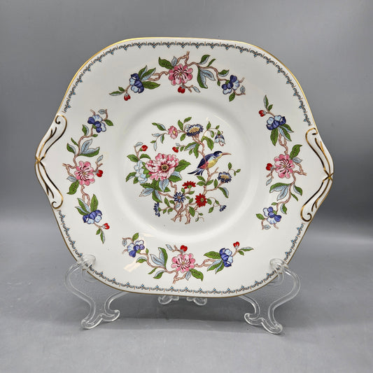 Aynsley Bone China Pembroke Handled Cake Plate