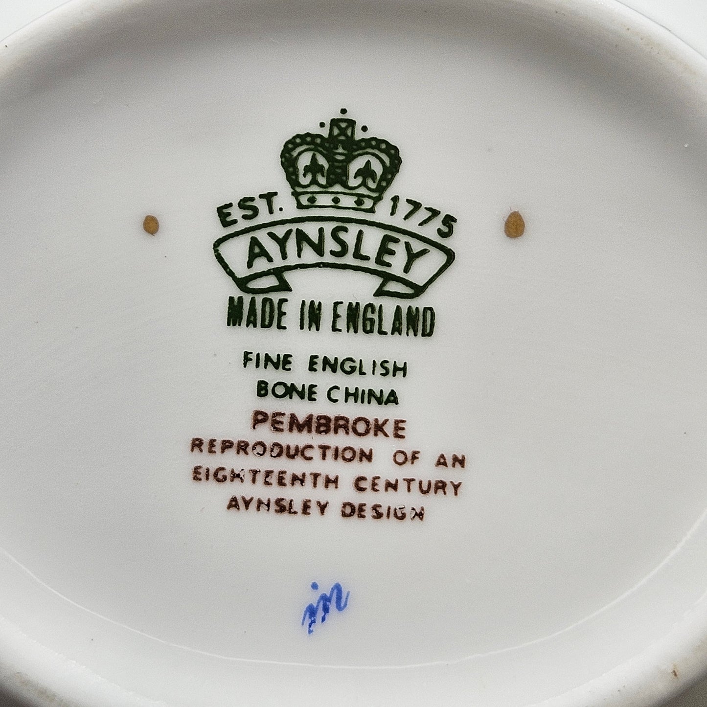 Aynsley Bone China Pembroke Creamer & Sugar