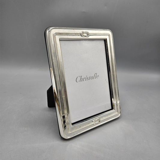 Christofle Sterling Silver Picture Frame with Reef Knots