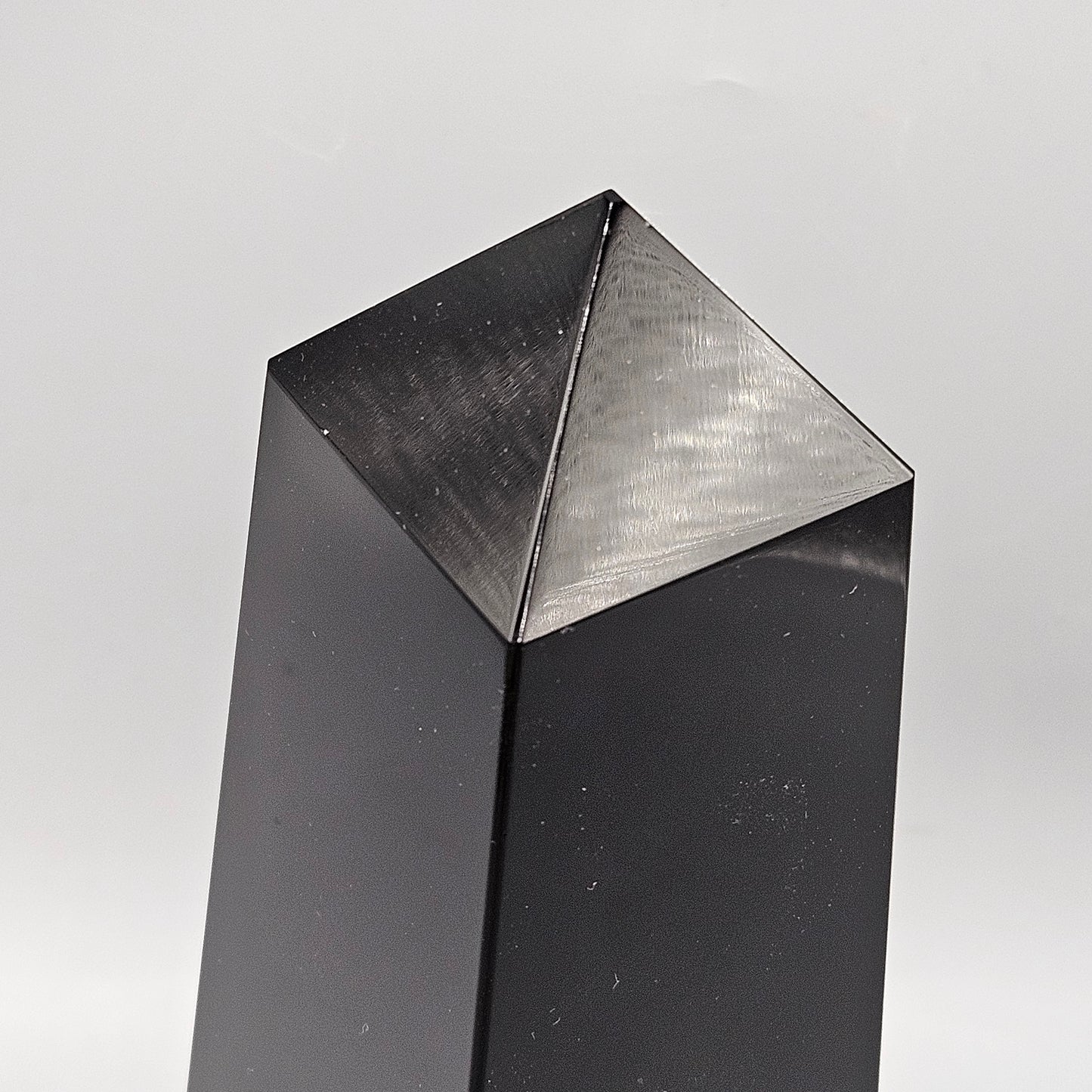 Mandruzzato Murano Black Glass Obelisk