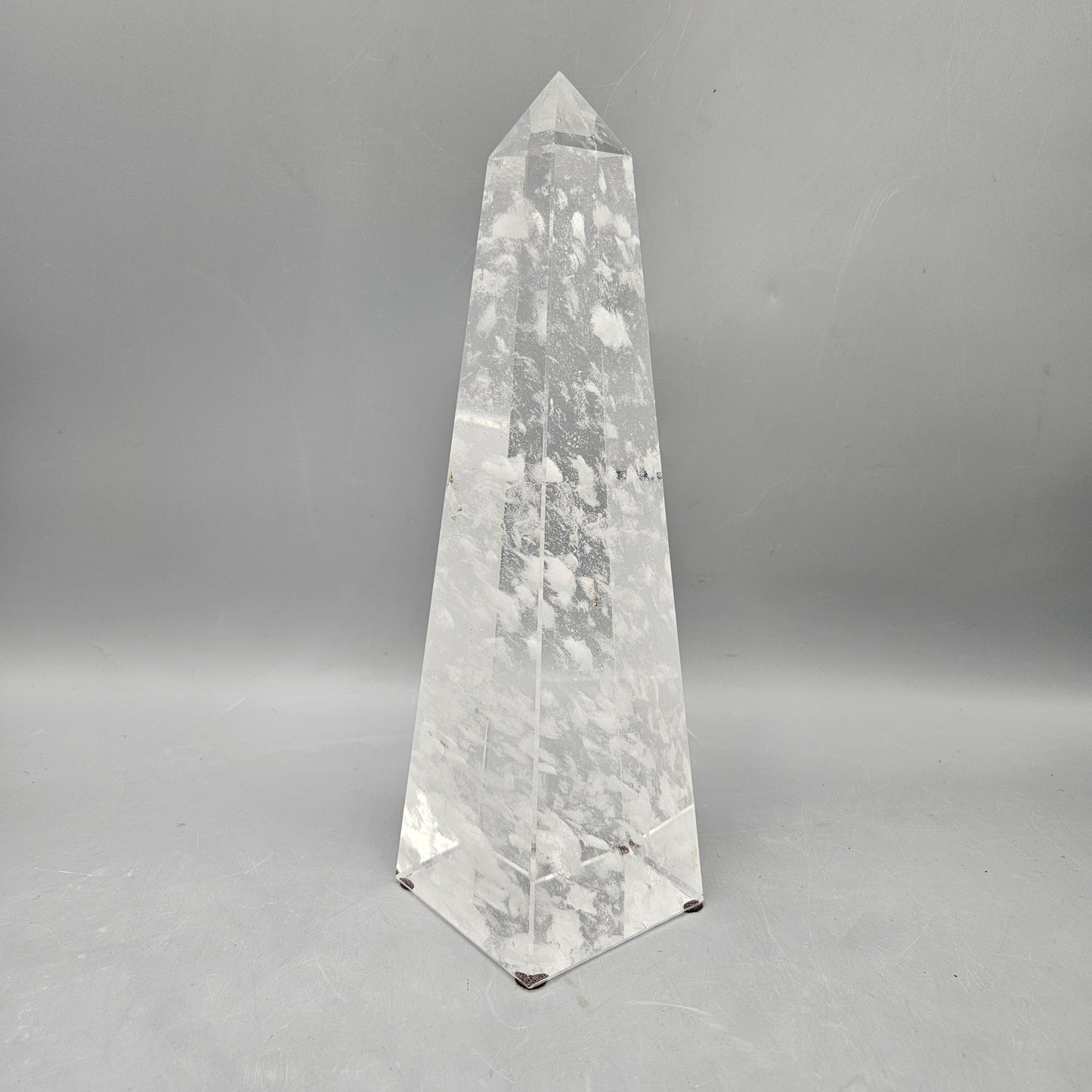 Crystal Cloud Glass Obelisk