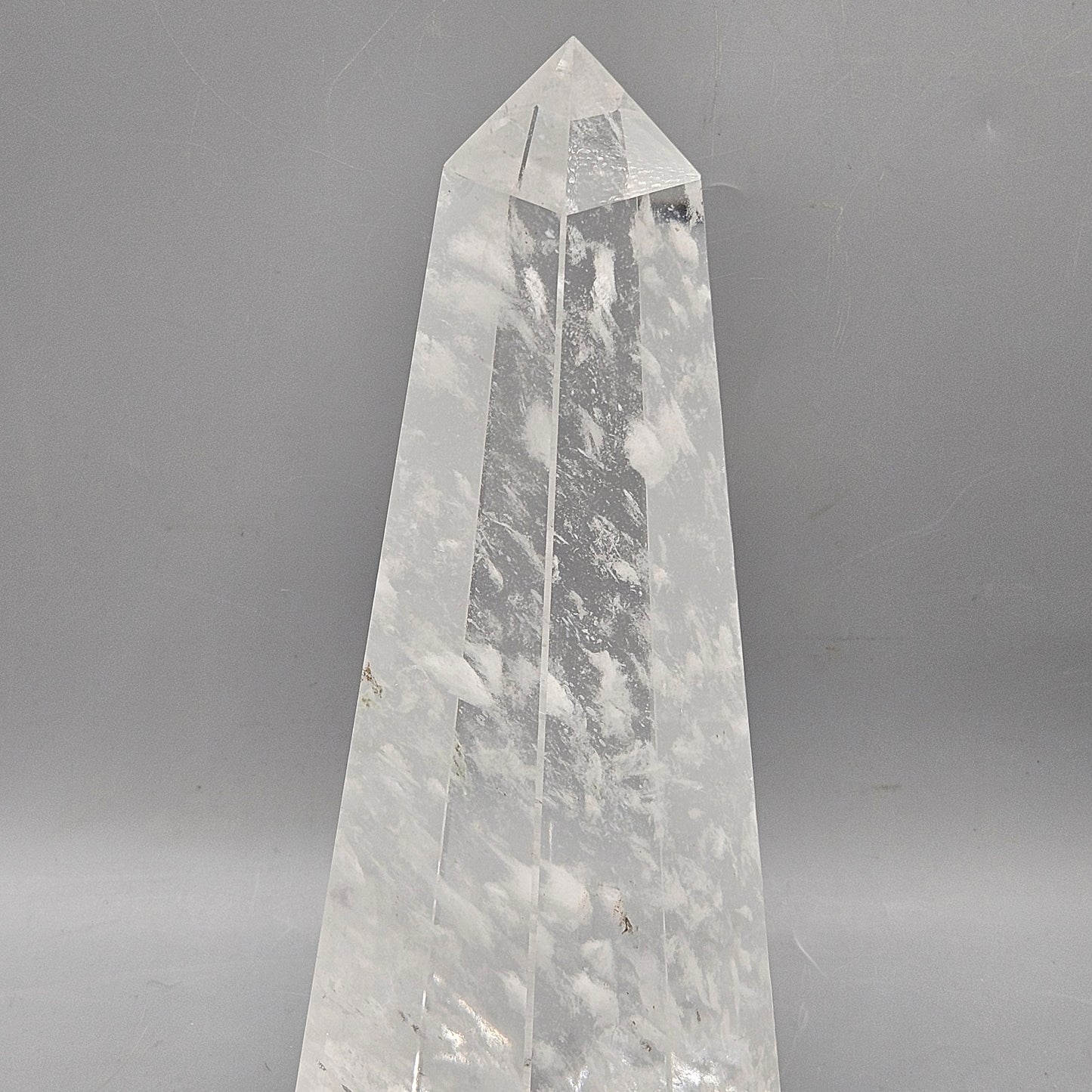 Crystal Cloud Glass Obelisk