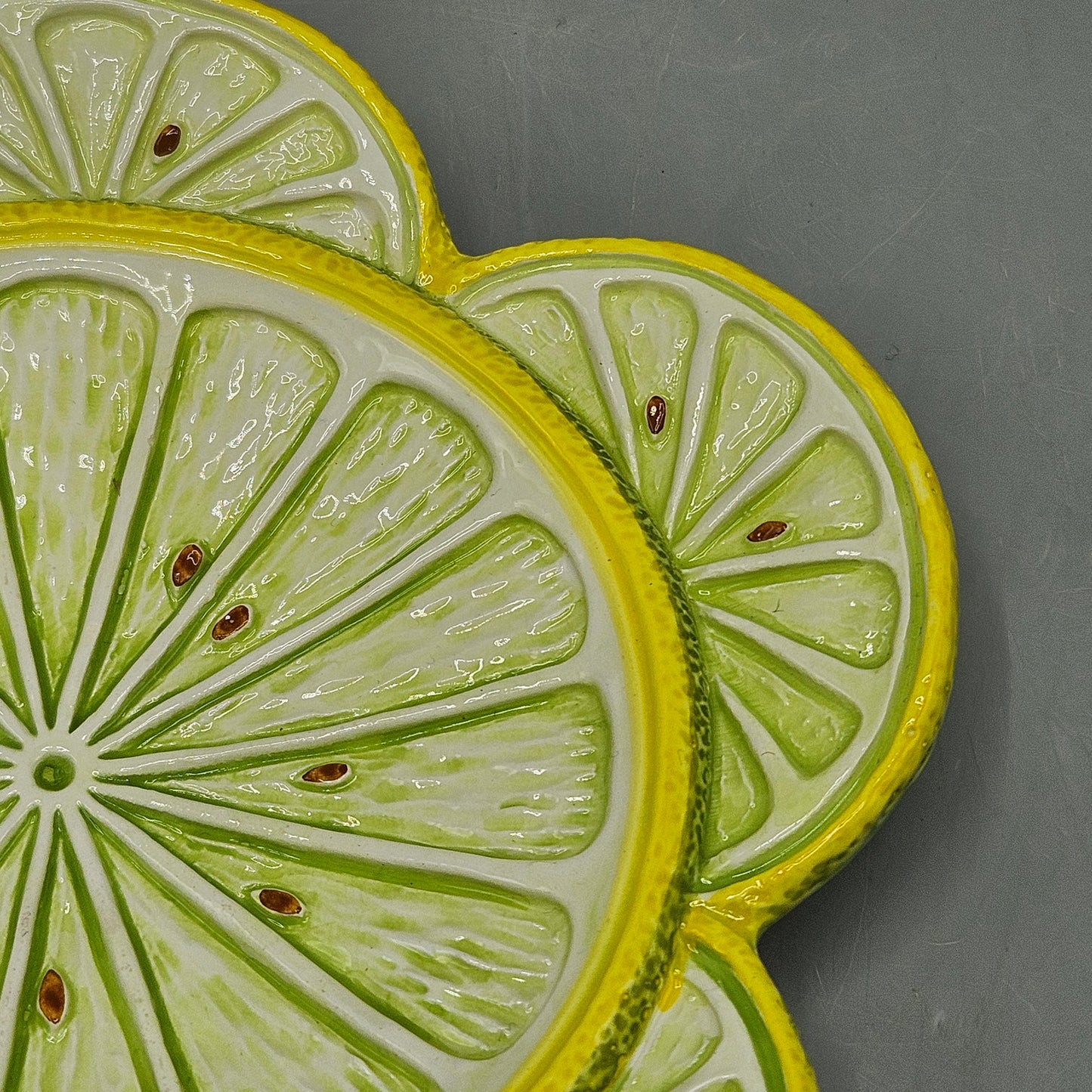 Bassano Italian Faience Lemon Slice Plate