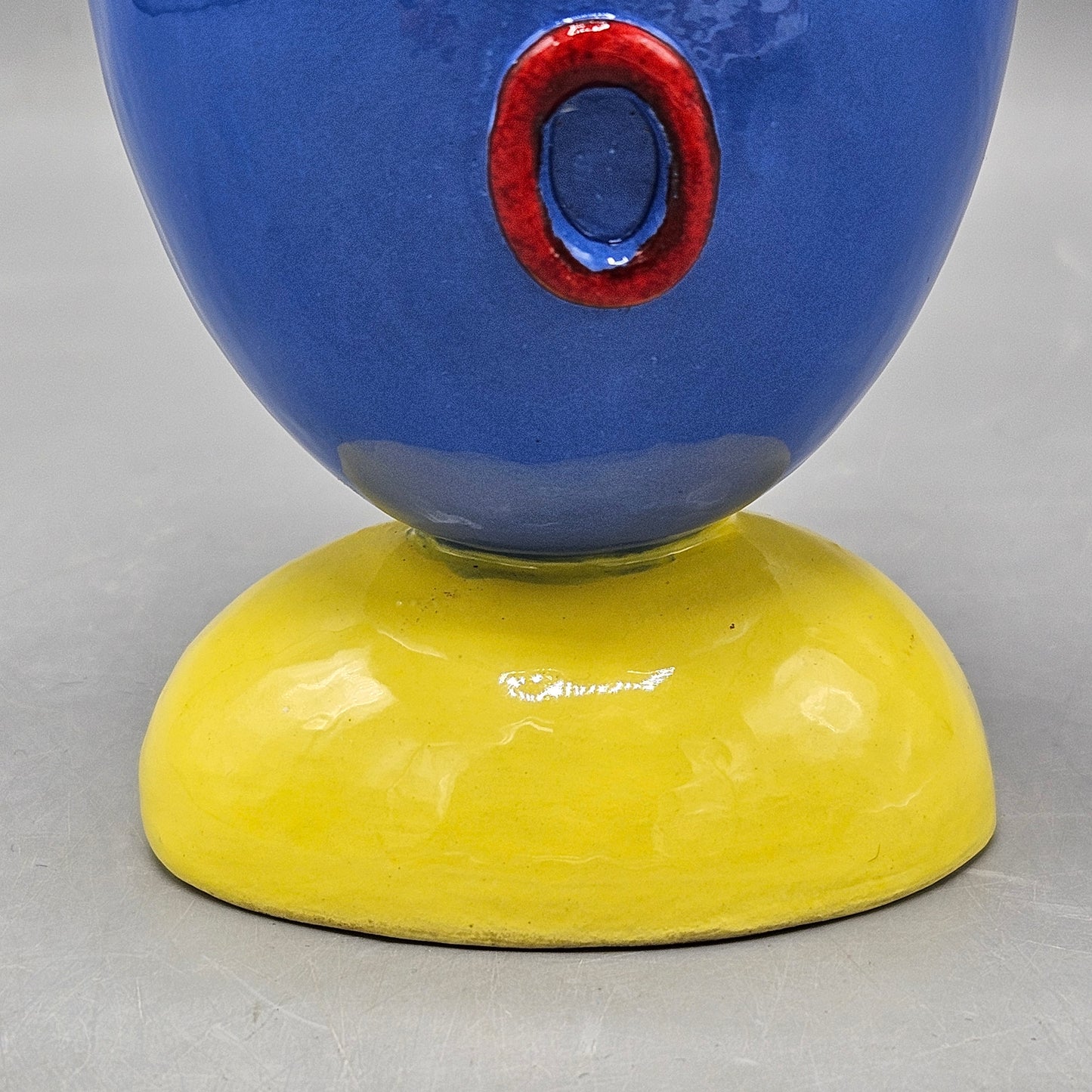 Anita Griffith Postmodern Studio Pottery "Blue in the Vase" Vessel