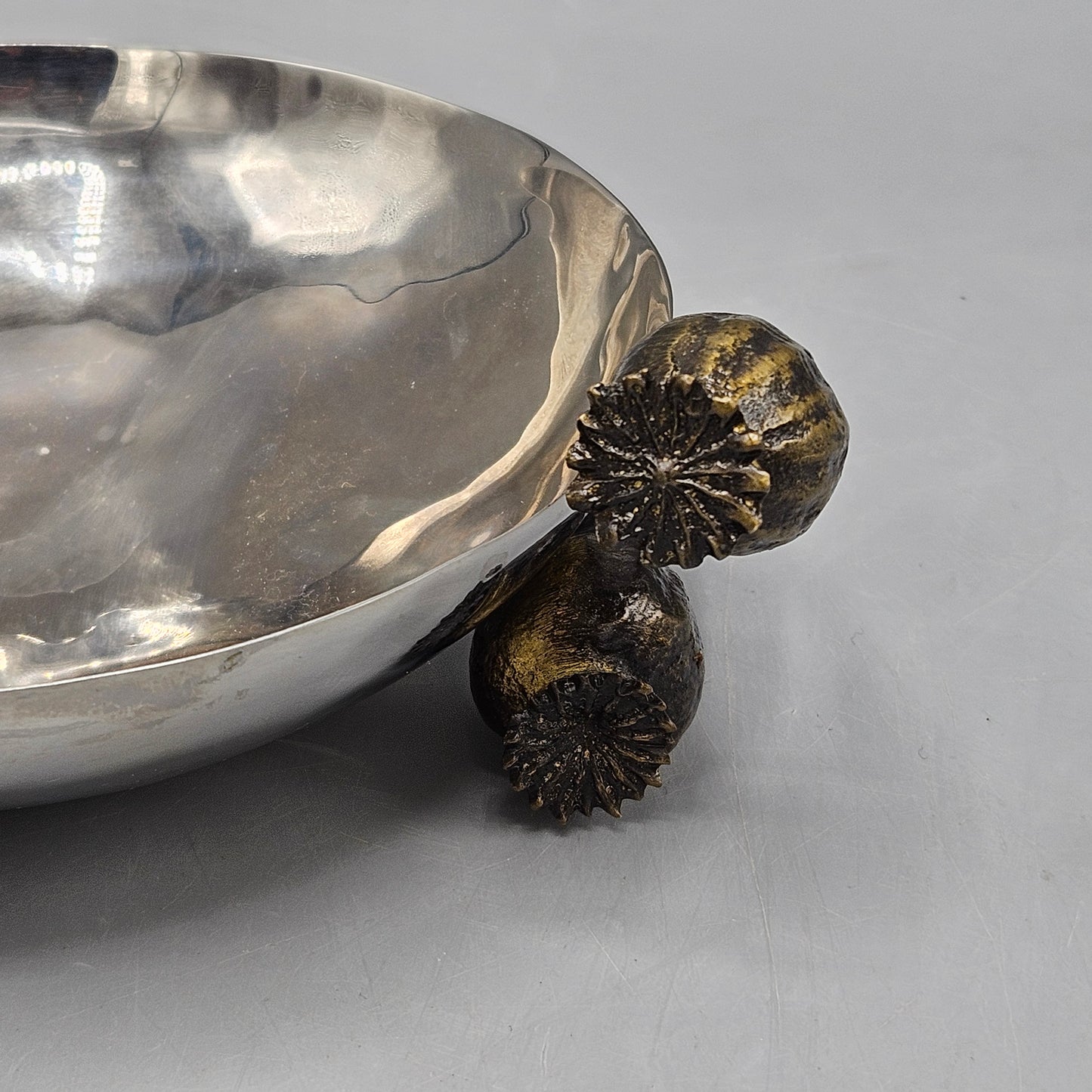 Michael Aram Stainless Steel & Bronze Poppy Seed Head Bowl