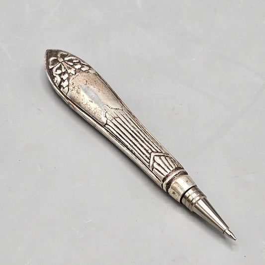 Vintage Sterling Silver Knife Handle Ballpoint Pen