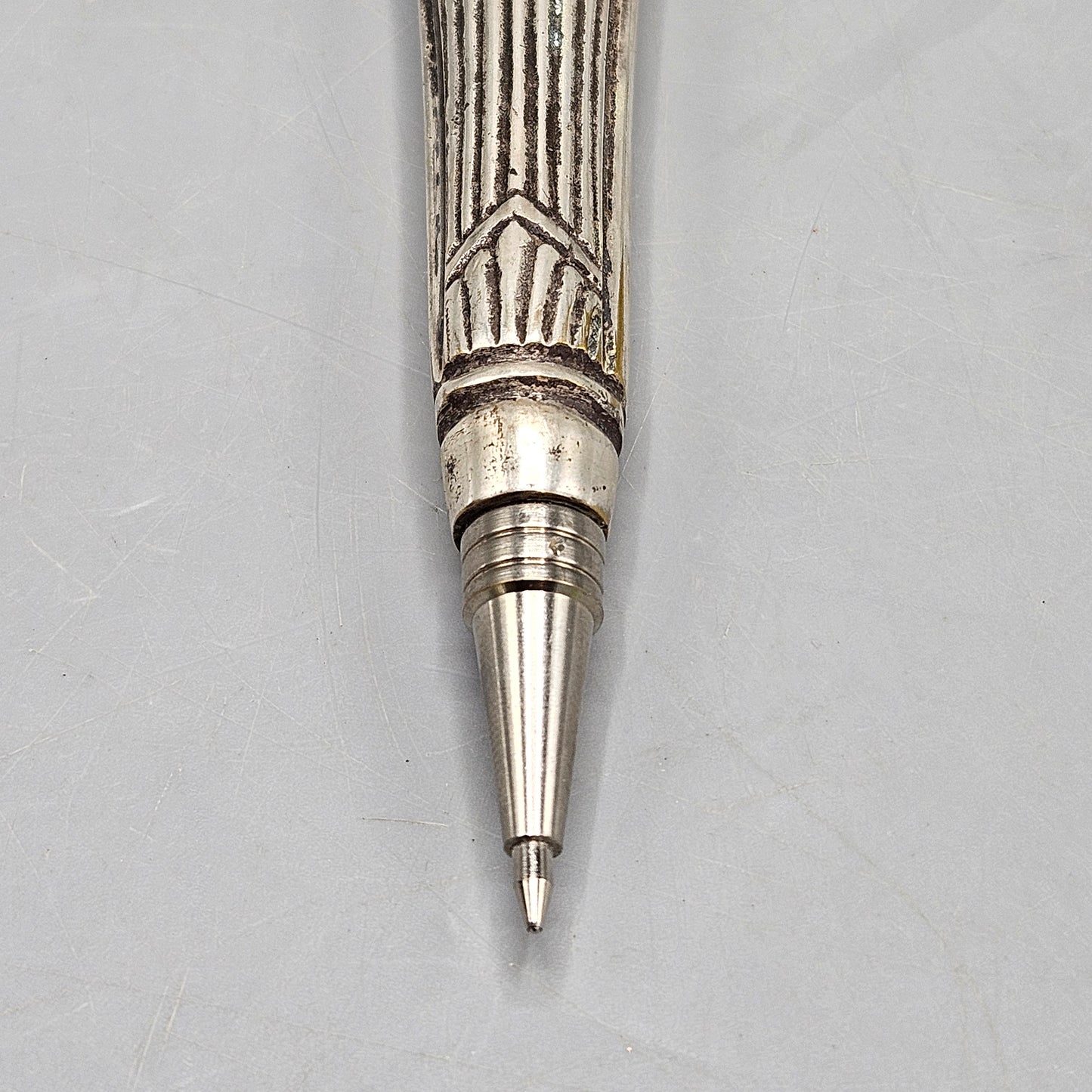 Vintage Sterling Silver Knife Handle Ballpoint Pen