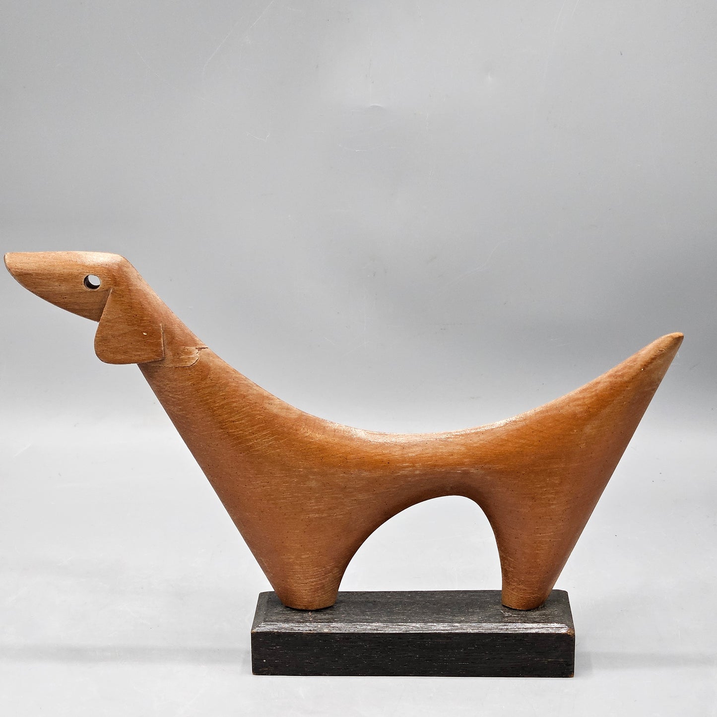 Hagenauer Style Wooden Dog Sculpture