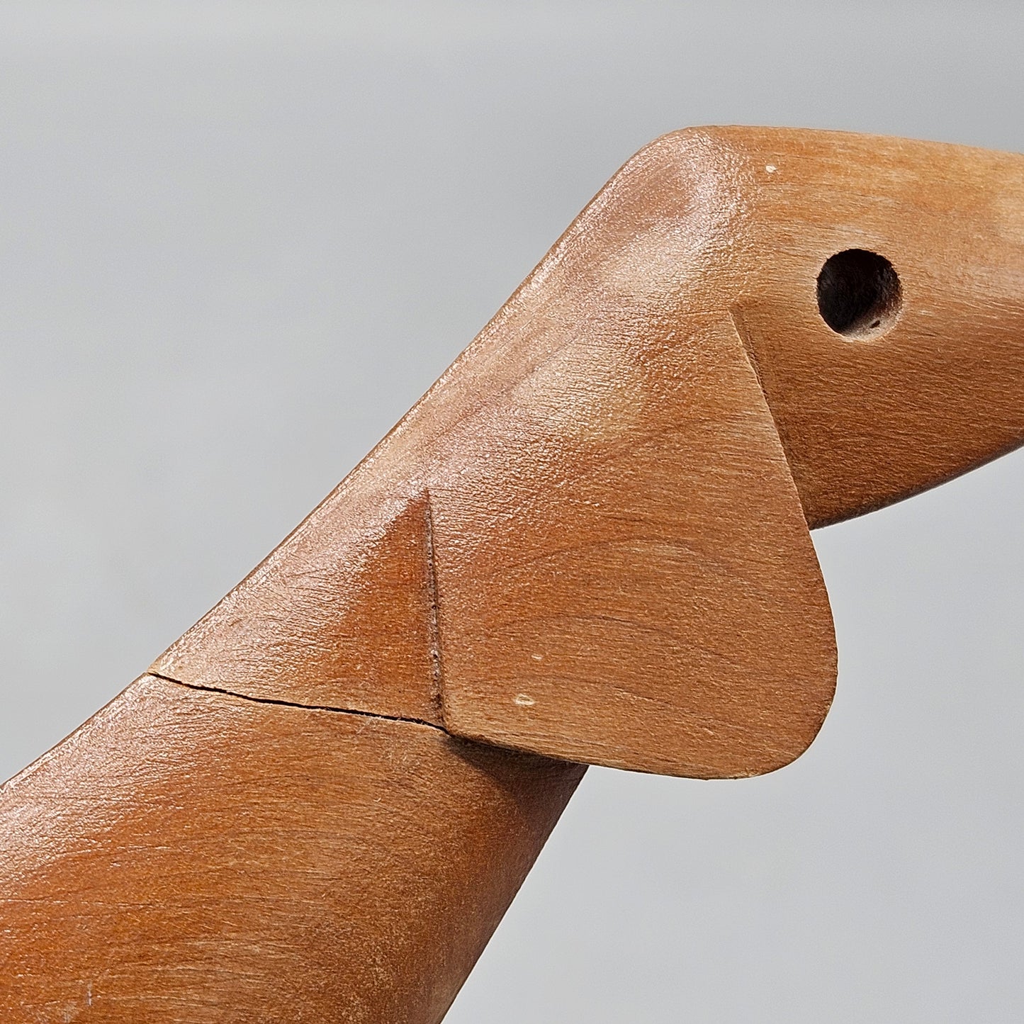 Hagenauer Style Wooden Dog Sculpture