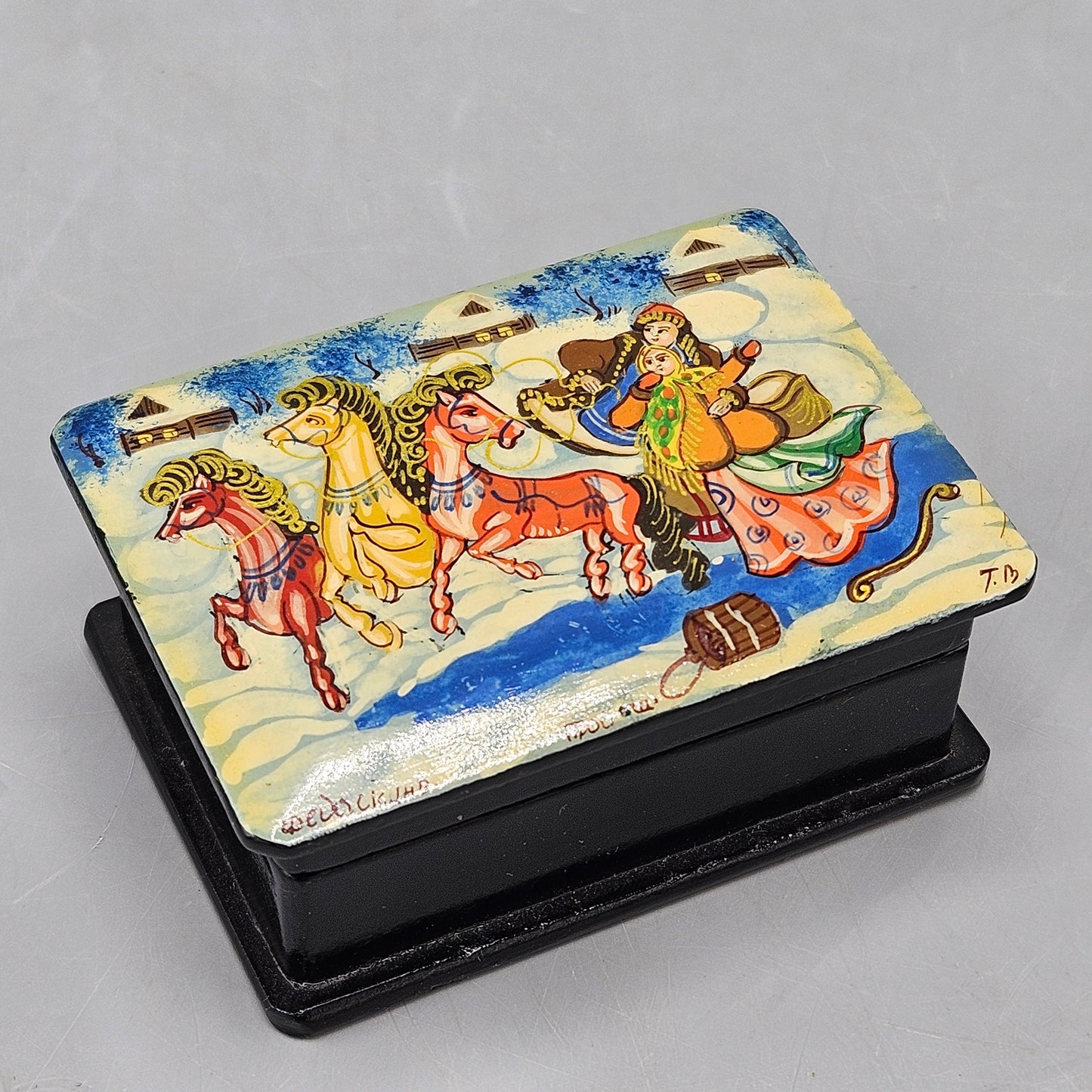 Vintage Russian Lacquer Box