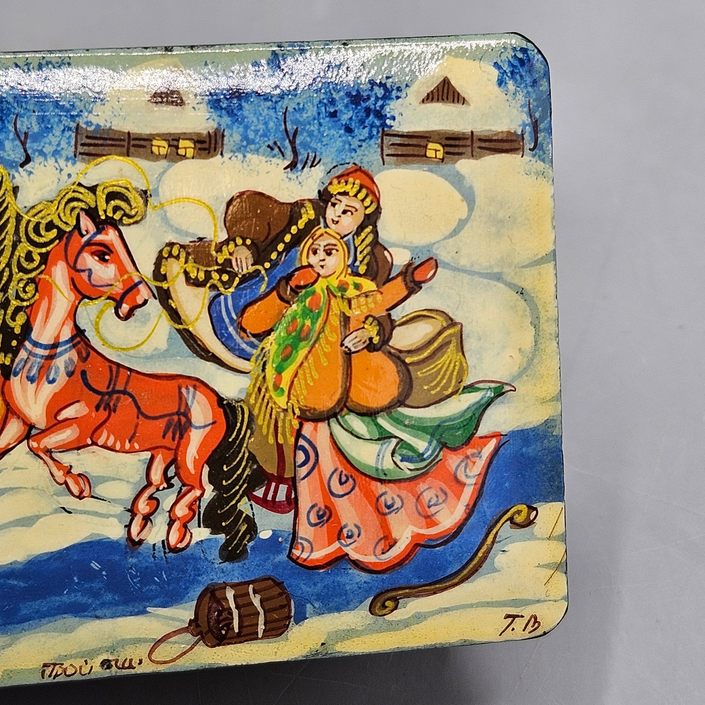 Vintage Russian Lacquer Box