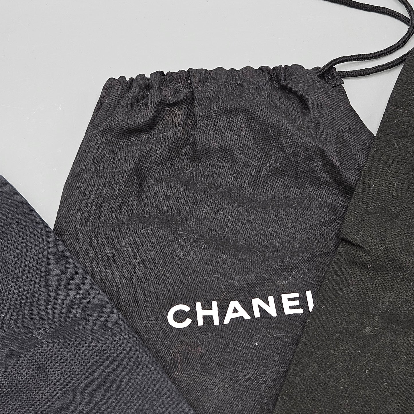 Black Chanel Shoe Bags - Set of Three