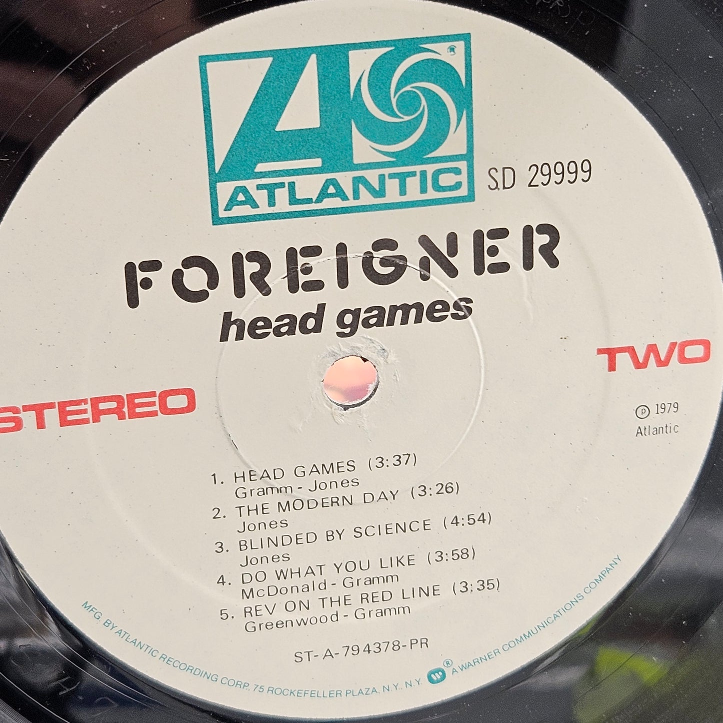 LP Record - Foreigner "Head Games"